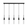 01480 BAR 5-LIGHTS BLACK - MODERN LIGHTING