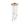 01480 ROUND 6-LIGHTS COPPER - MODERN LIGHTING