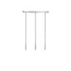 01487 BAR 3-LIGHTS SILVER - MODERN LIGHTING