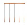 01487 BAR 5-LIGHTS COPPER - MODERN LIGHTING