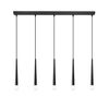 01487 BAR 5-LIGHTS BLACK - MODERN LIGHTING