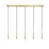 01487 BAR 5-LIGHTS GOLD - MODERN LIGHTING