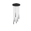 01487 ROUND 6-LIGHTS BLACK - MODERN LIGHTING