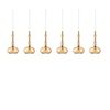 01290 BAR SEXTUPLE AMBER - MODERN LIGHTING