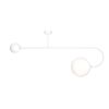 ΜΟΝΤΈΡΝΑ ΦΩΤΙΣΤΙΚΆ ΜΊΝΙΜΑΛ > ΟΡΟΦΉΣ >  CEILING 2-LIGHT 01347-20 METAL 2XG9, LED W100 H50 CM 01347 WHITE HEIGHT: 50 CM LENGTH: 100 CM BALL DIAMETER: 10 & 20 CM - ΟΡΟΦΉΣ ΦΩΤΙΣΤΙΚΆ 
