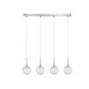 01129 4-LIGHTS BAR SILVER - MODERN LIGHTING