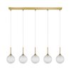 01129 5-LIGHTS BAR GOLD - MODERN LIGHTING