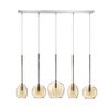 01156 BAR 5-LIGHTS AMBER - MODERN LIGHTING