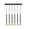 01164 BAR SEXTUPLE BLACK/GOLD - MODERN LIGHTING