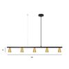 01202 BLACK QUINTUPLE - MODERN LIGHTING