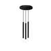 01224 ROUND TRIPLE BLACK - MODERN LIGHTING