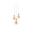 01261 AMBER ROUND TRIPLE - MODERN LIGHTING