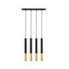 09711 BAR 4-LIGHTS BLACK/GOLD - MODERN LIGHTING
