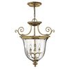 CAMBRIDGE 3 LIGHT SMALL PENDANT - BURNISHED BRASS HINKLEY - ΦΑΝΆΡΙΑ ΦΩΤΙΣΜΟΎ