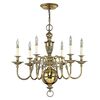CAMBRIDGE 6 LIGHT CHANDELIER - BURNISHED BRASS HINKLEY - ΚΡΕΜΑΣΤΆ ΦΩΤΙΣΤΙΚΆ
