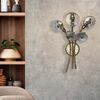 NATURAL BRASS CEILING LIGHT WITH GLASSES 16XMAX42W G9  L.188X200-H.20 CM - ΚΛΑΣΙΚΆ ΦΩΤΙΣΤΙΚΆ
