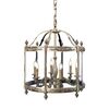 ANTIQUE BRASS FINISH LANTERN WITH GLASS 6XMAX 42W E14  DIAM.62-H.78 CM - ΚΛΑΣΙΚΆ ΦΩΤΙΣΤΙΚΆ
