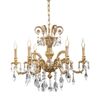 SHADED GOLD PLATED FINISH CHANDELIER WITH SCHOELER CRYSTAL 6XMAX42W E14 DIAM.76-H.64 CM - ΚΛΑΣΙΚΆ ΦΩΤΙΣΤΙΚΆ