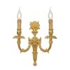 GOLD PLATED FINISH WALL LIGHT 2XMAX 42W E14  L.33-H.35,5-SP.17 CM - ΚΛΑΣΙΚΆ ΦΩΤΙΣΤΙΚΆ