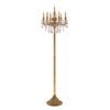 SHADED GOLD PLATED FINISH FLOOR LAMP WITH PEAR SHAPE SCHOELER CRYSTAL - ΚΛΑΣΙΚΆ ΦΩΤΙΣΤΙΚΆ