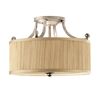 ABBEY 3 LIGHT SEMI-FLUSH LIGHT - SILVER SAND FEISS - ΟΡΟΦΉΣ ΦΩΤΙΣΤΙΚΆ 