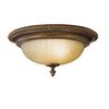 KELHAM HALL 2 LIGHT FLUSH - FIRENZE GOLD/BRITISH BRONZE FEISS - ΟΡΟΦΉΣ ΦΩΤΙΣΤΙΚΆ 
