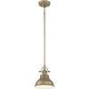EMERY 1 LIGHT MINI PENDANT - WEATHERED BRASS QUOIZEL GENERAL 2 YEAR GUARANTEE - ΚΡΕΜΑΣΤΆ ΦΩΤΙΣΤΙΚΆ