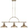 EMERY 3 LIGHT ISLAND CHANDELIER - WEATHERED BRASS QUOIZEL GENERAL 2 YEAR GUARANTEE - ΚΡΕΜΑΣΤΆ ΦΩΤΙΣΤΙΚΆ