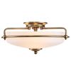 GRIFFIN 3 LIGHT FLUSH - WEATHERED BRASS QUOIZEL GENERAL 2 YEAR GUARANTEE - ΟΡΟΦΉΣ ΦΩΤΙΣΤΙΚΆ 