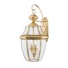 NEWBURY 2 LIGHT LARGE WALL LANTERN - LACQUERED POLISHED BRASS QUOIZEL GENERAL 2 YEAR GUARANTEE - ΦΑΝΆΡΙΑ ΦΩΤΙΣΜΟΎ
