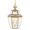 NEWBURY 2 LIGHT LARGE CHAIN LANTERN - LACQUERED POLISHED BRASS QUOIZEL GENERAL 2 YEAR GUARANTEE - ΦΑΝΆΡΙΑ ΦΩΤΙΣΜΟΎ