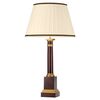 LOUVIERS 1 LIGHT TABLE LAMP WITH TALL EMPIRE SHADE - OXBLOOD AND GOLD WITH IVORY WITH BLACK AND GOLD TRIM SHADE ELSTEAD LIGHTING - ΕΠΙΤΡΑΠΈΖΙΑ ΦΩΤΙΣΤΙΚΆ