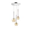 01156 ROUND 3-LIGHTS AMBER - MODERN LIGHTING