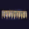 ΚΡΕΑΜΑΣΤΌ ΦΩΤΙΣΤΙΚΌ  ΦΎΛΛΟ ΧΡΥΣΟΎ L 80 W 10 H 25 • 6 Χ G9 - PENDANT LIGHTS