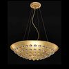 ΚΡΕΑΜΑΣΤΌ ΦΩΤΙΣΤΙΚΌ  ΦΎΛΛΟ ΧΡΥΣΟΎ Ø 50 H 30 • 5 Χ E14 - PENDANT LIGHTS