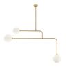 ΜΟΝΤΈΡΝΑ ΦΩΤΙΣΤΙΚΆ ΜΊΝΙΜΑΛ > ΟΡΟΦΉΣ >  CEILING 3-LIGHT 3XG9, LED 01274-22 W100 H90 CM 01274 GOLD - ΟΡΟΦΉΣ ΦΩΤΙΣΤΙΚΆ 