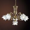 ΚΛΑΣΙΚΆ ΦΩΤΙΣΤΙΚΆ < ΙΤΑΛΙΚΆ POSSONI >   ANTIQUE BRASS FINISH CHANDELIER WITH GLASS - PRODUCTS WITHOUT CATEGORY