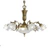 ΚΛΑΣΙΚΆ ΦΩΤΙΣΤΙΚΆ < ΙΤΑΛΙΚΆ POSSONI >   ANTIQUE BRASS FINISH CHANDELIER WITH GLASS - PRODUCTS WITHOUT CATEGORY