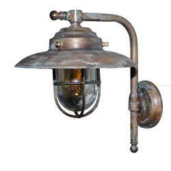 WATERPROOF OUTDOOR LIGHTING > APLICA LIGHTING 458 BRASS - WALL LIGHTS