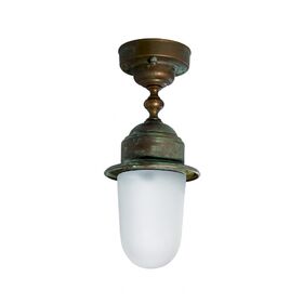 ΠΑΡΑΔΟΣΙΑΚΆ ΦΩΤΙΣΤΙΚΆ > VINTAGE RETRO ΙΤΑΛΙΚΆ > ΟΡΟΦΉΣ > APPLIQUE FIACCOLA OT. ANT-RAM V.OPALE  W:145MM   H:320MM  1XE27  220V  IP44 - ΟΡΟΦΉΣ ΦΩΤΙΣΤΙΚΆ 