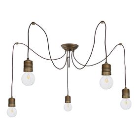 ΠΑΡΑΔΟΣΙΑΚΆ ΦΩΤΙΣΤΙΚΆ > VINTAGE RETRO ΙΤΑΛΙΚΆ > ΟΡΟΦΉΣ > LAMPADARIO 5L OTT. ANT-RAM    5XE27  220V  IP44 - ΟΡΟΦΉΣ ΦΩΤΙΣΤΙΚΆ 