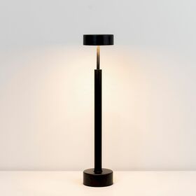 ΕΠΙΤΡΑΠΈΖΙΑ ΦΩΤΙΣΤΙΚΆ  LED TABLE LAMP BLACK LACQUER PEAK SERIES   W:120MM   H:580MM