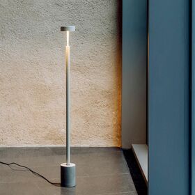 LED FLOOR LAMP MINK LACQUER 130CM PEAK SERIES