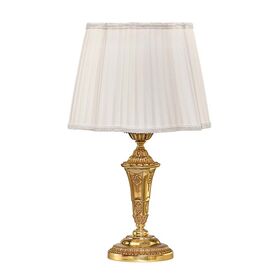 TABLE LAMPS FRENCH GOLD D. 40CM,   H. 61CM,   BULBS 1XE27
