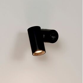 ΑΠΛΊΚΕΣ (ΕΠΊΤΟΙΧΑ ΦΩΤΙΣΤΙΚΆ)  WALL LIGHT 1  X LED DOB 5 W BLACK LACQUERING HAUL SERIES   W:40MM   H:79MM   D:89MM - ΣΠΟΤ ΤΟΊΧΟΥ