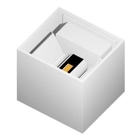 ΑΠΛΙΚΑ LED ΤΕΤΡΑΓΩΝΗ  2Χ3WATT ΡΥΘMΙΖΟΜΕΝΗΣ ΔΕΣΜΗΣ - ΤΟΊΧΟΥ ΦΩΤΙΣΤΙΚΆ 