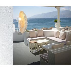 ΜΟΝΤΈΡΝΑ ΦΩΤΙΣΤΙΚΆ ΜΊΝΙΜΑΛ > ΑΠΛΊΚΕΣ ΤΟΊΧΟΥ >  WALL LIGHT CODE: 124-01313-18 DIAMETER: 30 CM MATERIAL: RATTAN E27, - RATTAN - BAMBOO