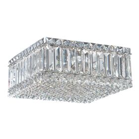 SCHONBEK ΚΛΑΣΣΙΚΆ ΦΩΤΙΣΤΙΚΆ ΌΡΟΦΉΣ QUANTUM 4 LIGHT 220V CLOSE TO CEILING IN STAINLESS STEEL WITH CLEAR CRYSTALS FROM SWAROVSKI®