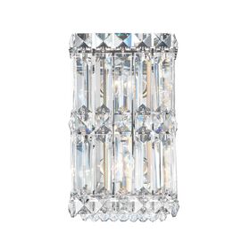 SCHONBEK ΚΛΑΣΣΙΚΆ ΦΩΤΙΣΤΙΚΆ ΑΠΛΊΚΕΣ QUANTUM 2 LIGHT 220V WALL SCONCE IN STAINLESS STEEL WITH CLEAR CRYSTALS FROM SWAROVSKI®