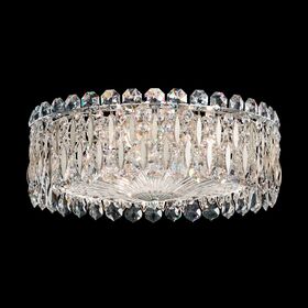 SCHONBEK ΚΛΑΣΣΙΚΆ ΦΩΤΙΣΤΙΚΆ ΌΡΟΦΉΣ SARELLA 3 LIGHT 220V CLOSE TO CEILING IN ANTIQUE SILVER WITH CRYSTAL CRYSTALS FROM SWAROVSKI®
